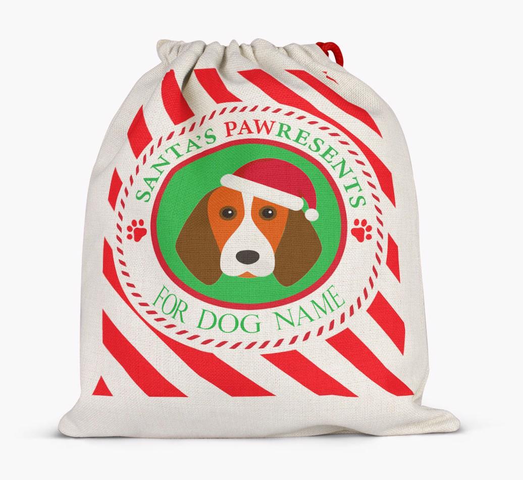 Santa Sack 'Pawresents' - Personalized for Your {breedFullName}