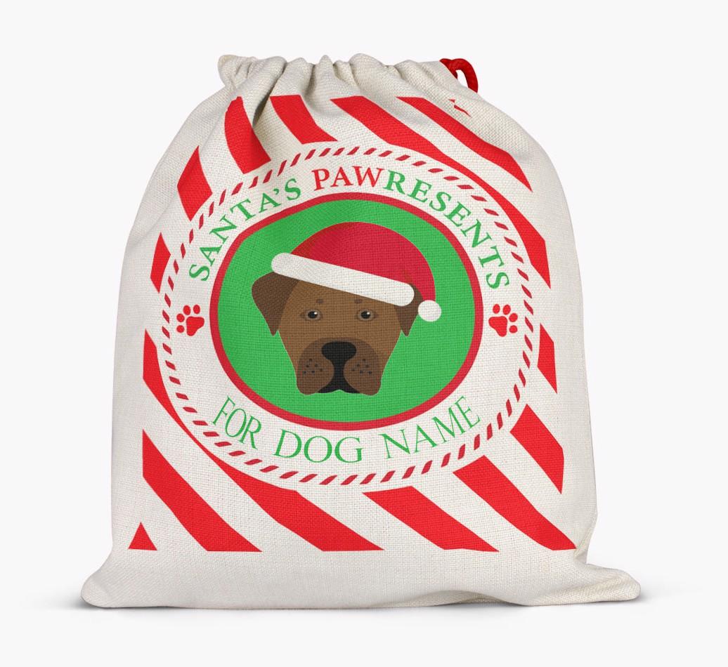 Santa Sack 'Pawresents' - Personalized for Your {breedFullName}