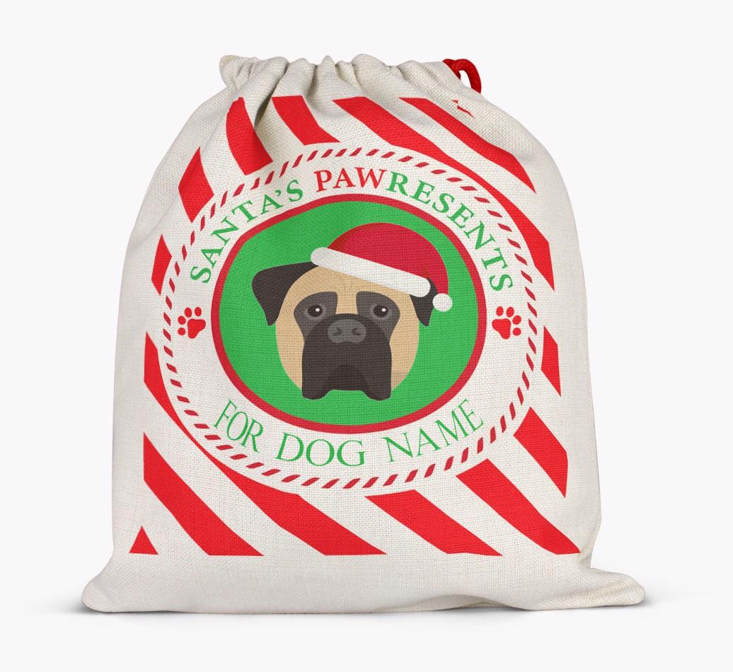 Santa Sack 'Pawresents' - Personalized for Your {breedFullName}