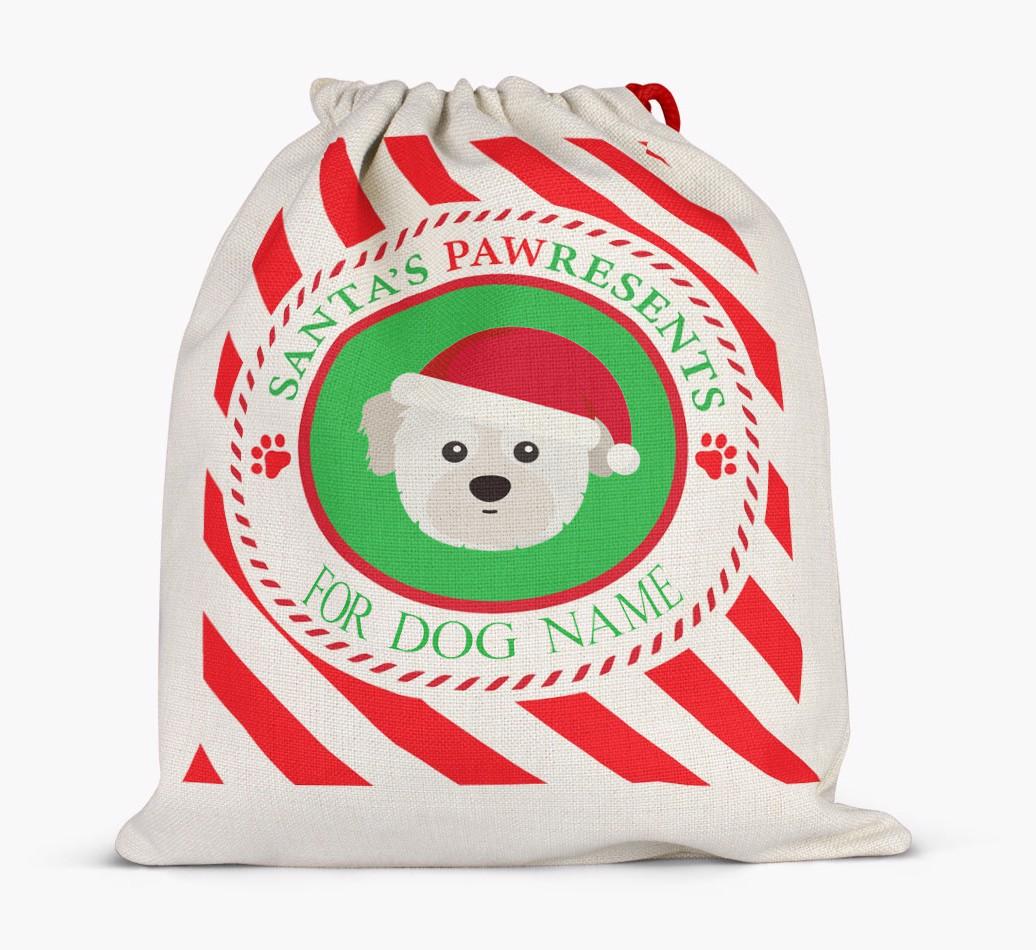 Santa Sack 'Pawresents' - Personalized for Your {breedFullName}