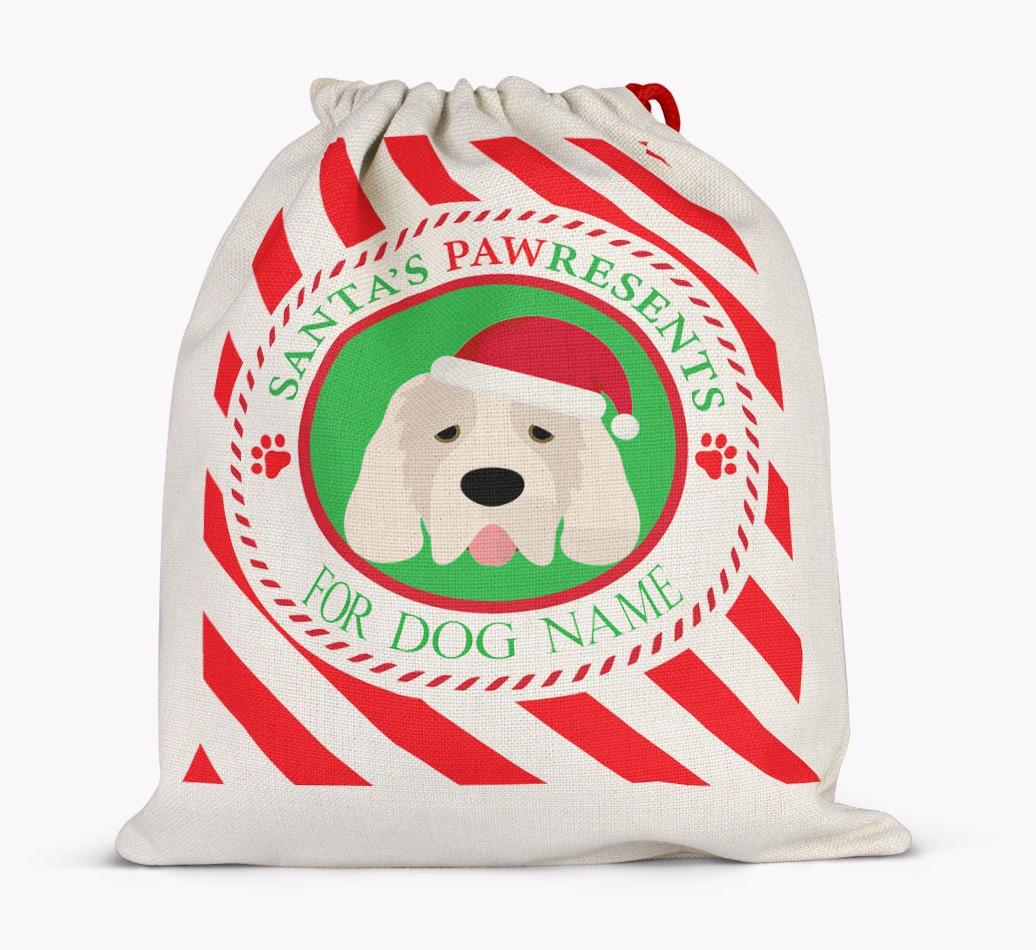 Santa Sack 'Pawresents' - Personalized for Your {breedFullName}