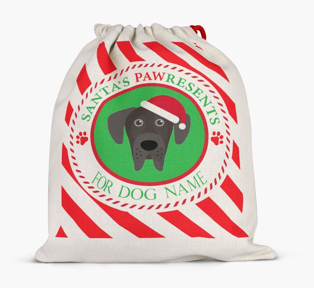 Santa Sack 'Pawresents' - Personalized for Your {breedFullName}