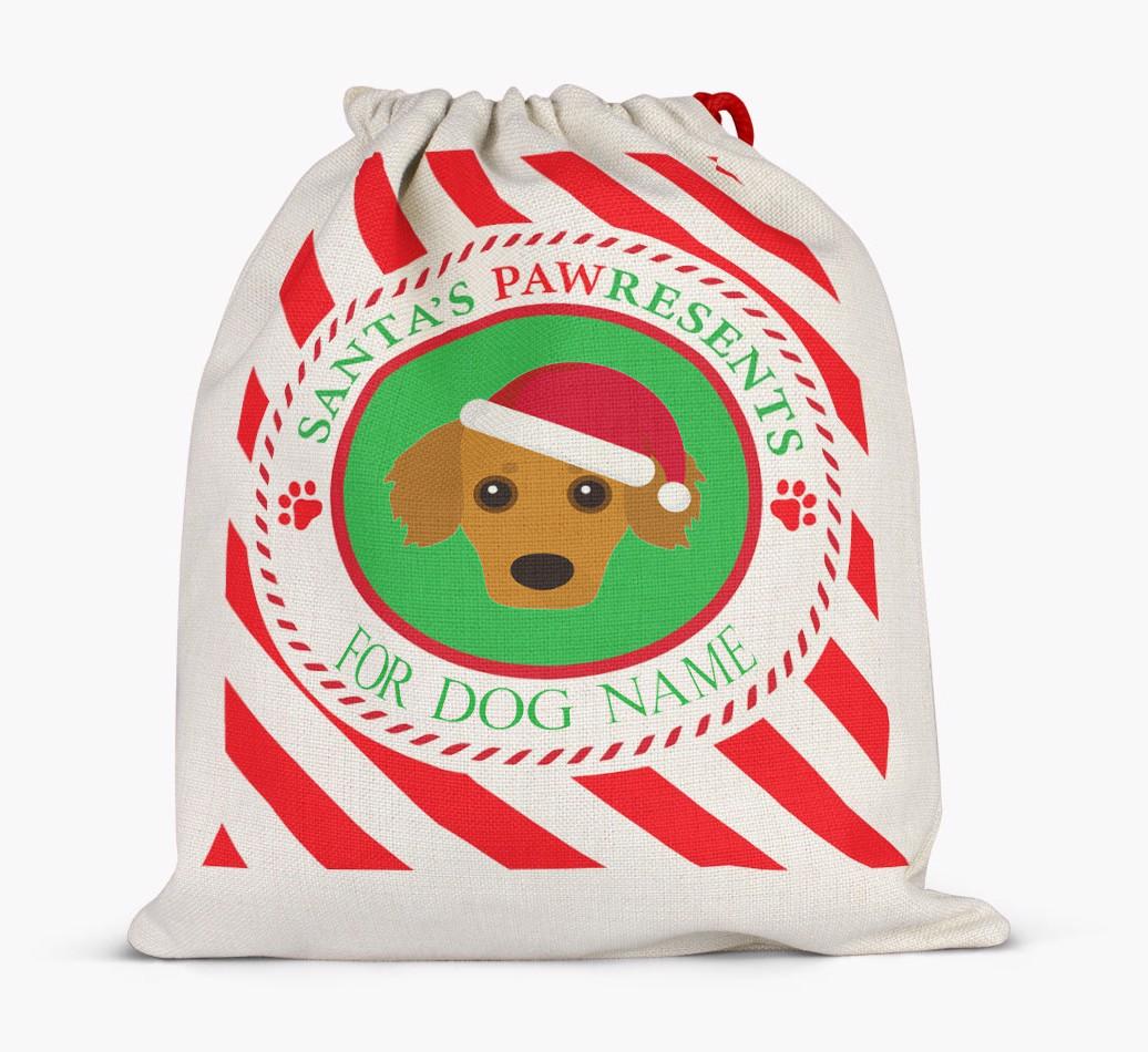 Santa Sack 'Pawresents' - Personalized for Your {breedFullName}