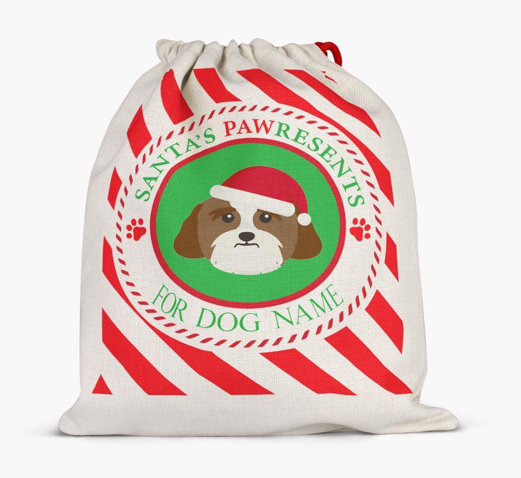 Santa Sack 'Pawresents' - Personalized for Your {breedFullName}