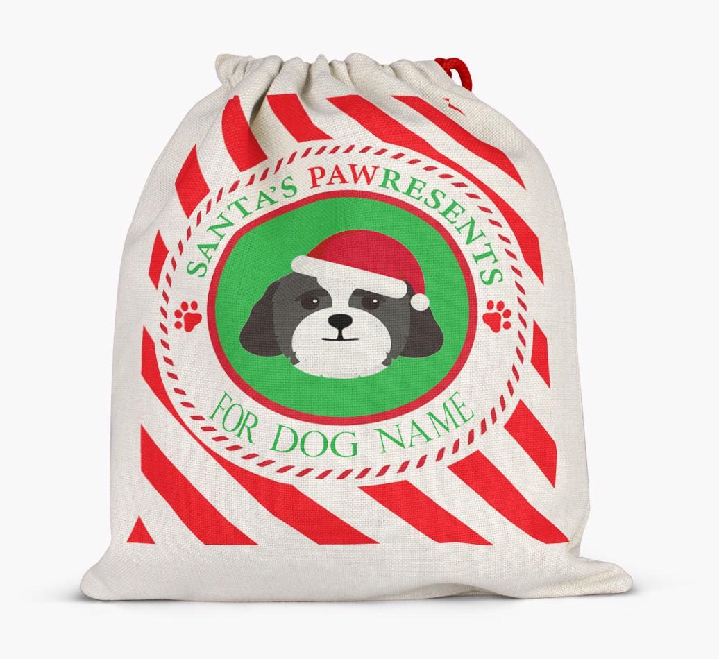 Santa Sack 'Pawresents' - Personalized for Your {breedFullName}