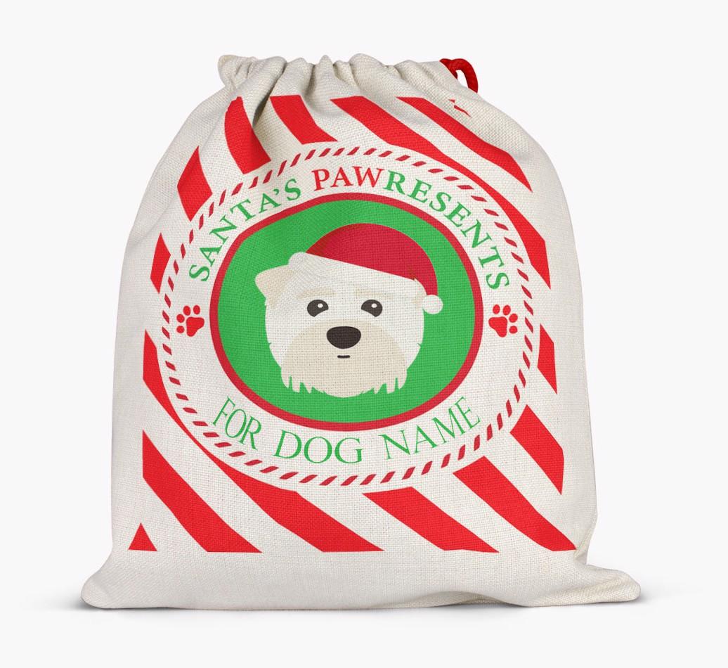 Santa Sack 'Pawresents' - Personalized for Your {breedFullName}