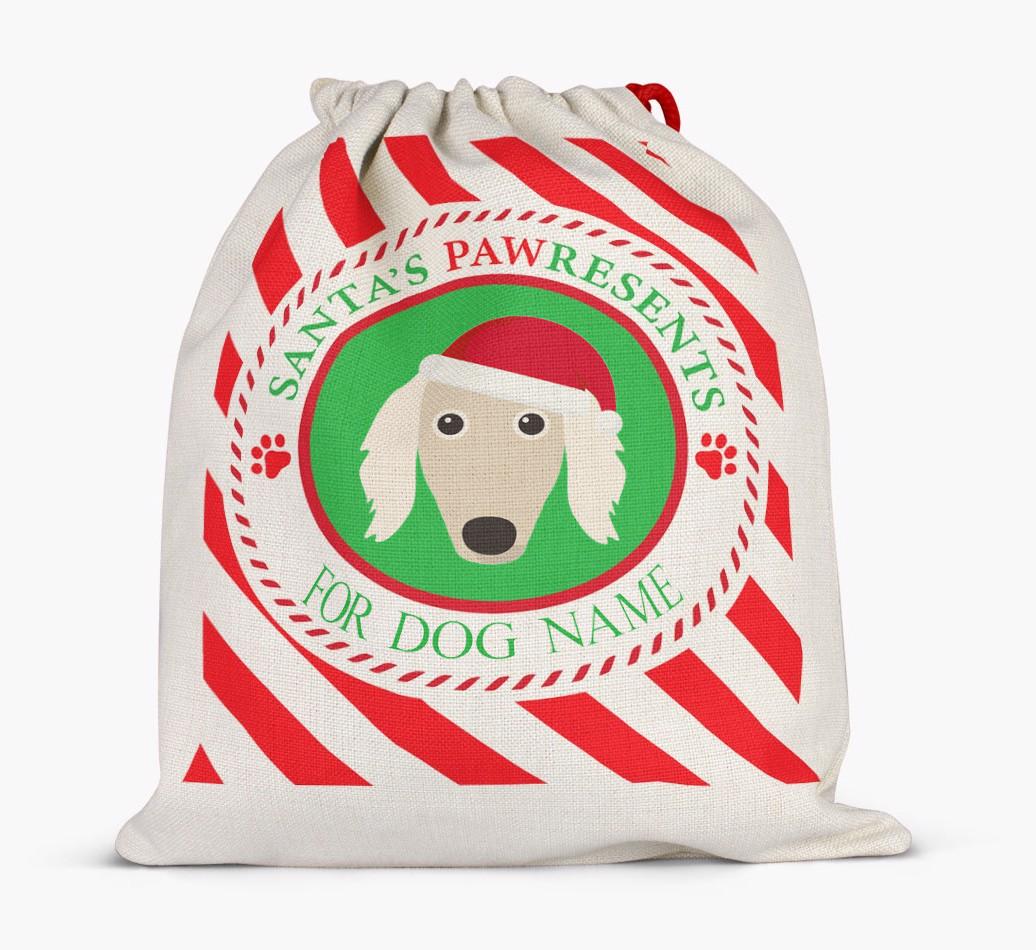Santa Sack 'Pawresents' - Personalized for Your {breedFullName}