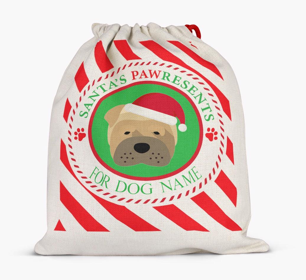 Santa Sack 'Pawresents' - Personalized for Your {breedFullName}