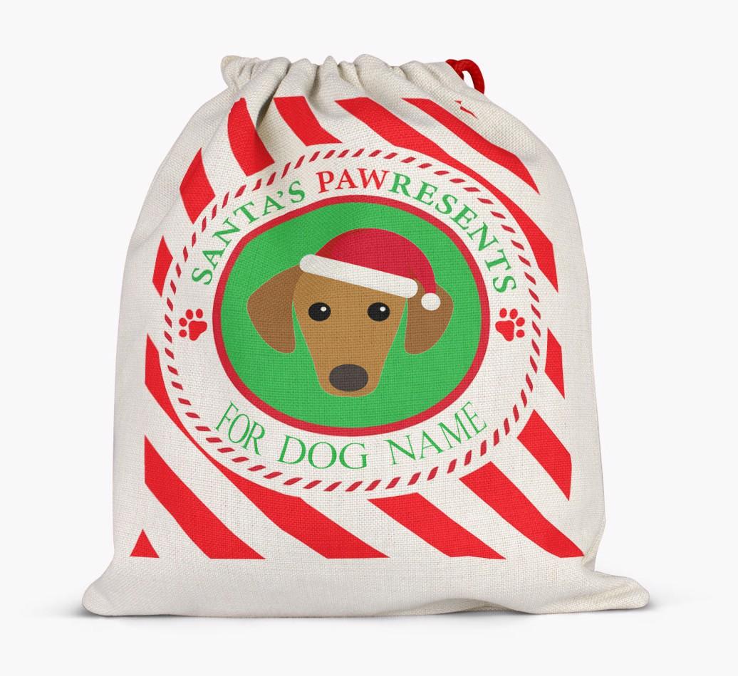 Santa Sack 'Pawresents' - Personalized for Your {breedFullName}