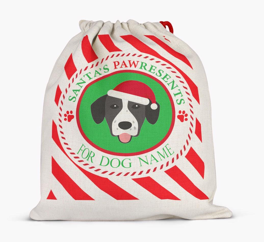 Santa Sack 'Pawresents' - Personalized for Your {breedFullName}