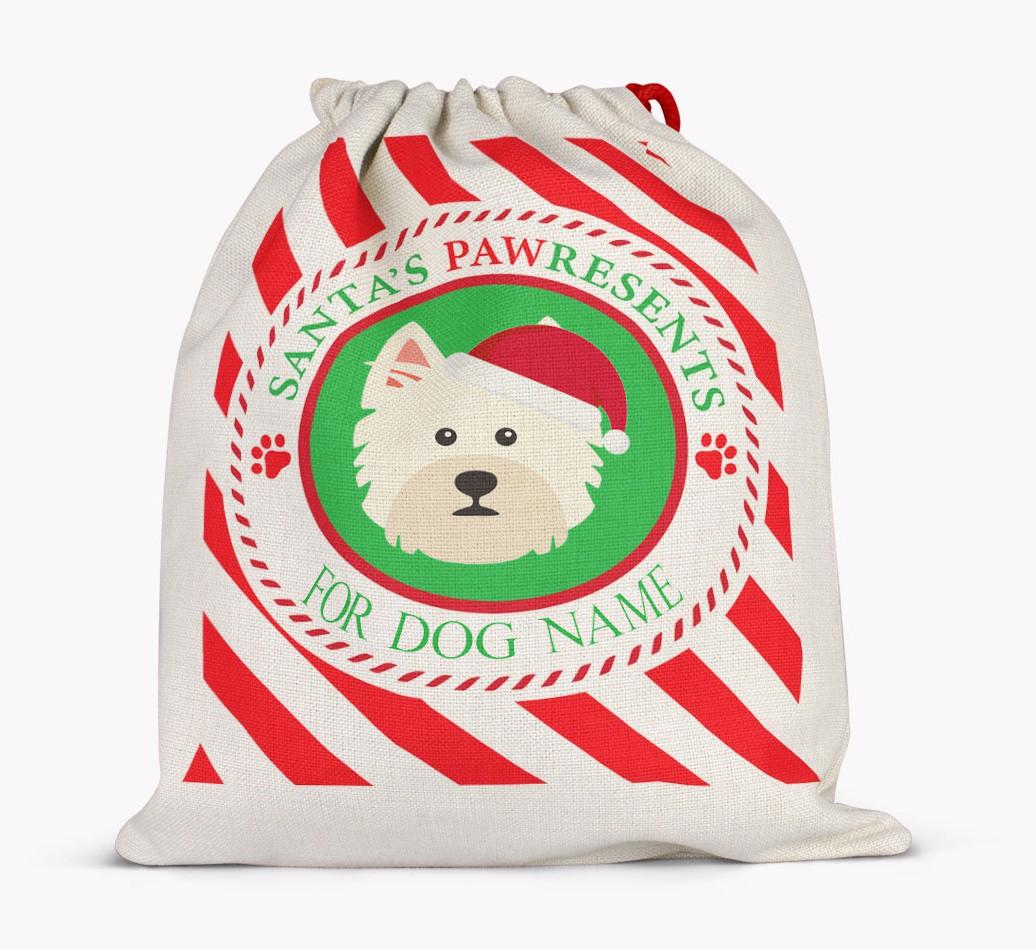 Santa Sack 'Pawresents' - Personalized for Your {breedFullName}