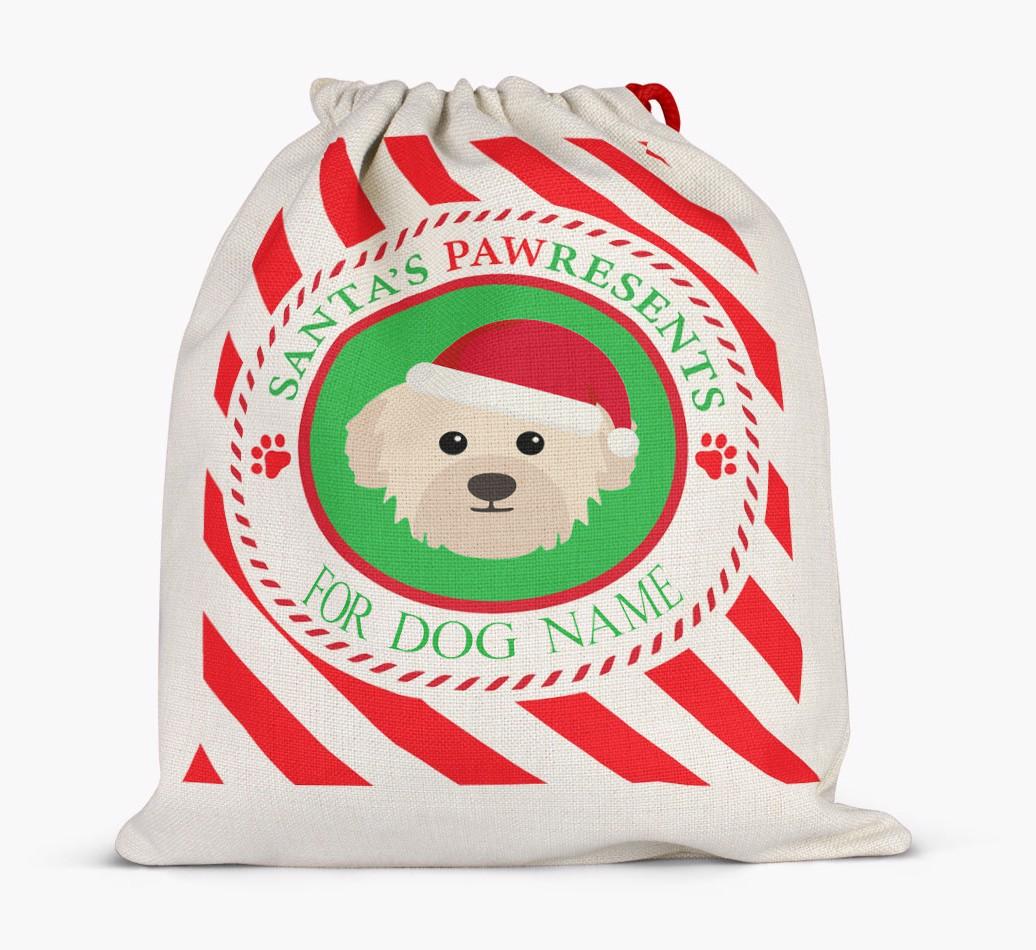 Santa Sack 'Pawresents' - Personalized for Your {breedFullName}