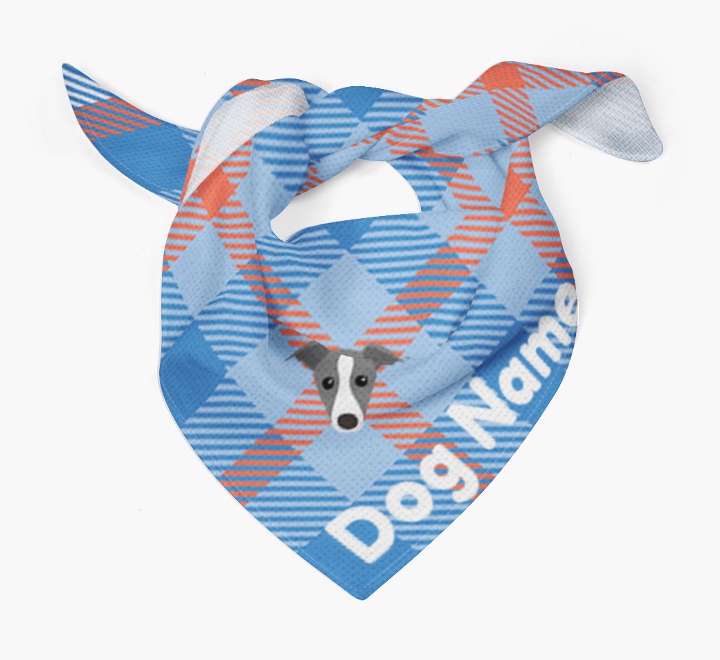 Personalised Tartan Dog Bandana for {dogsName}