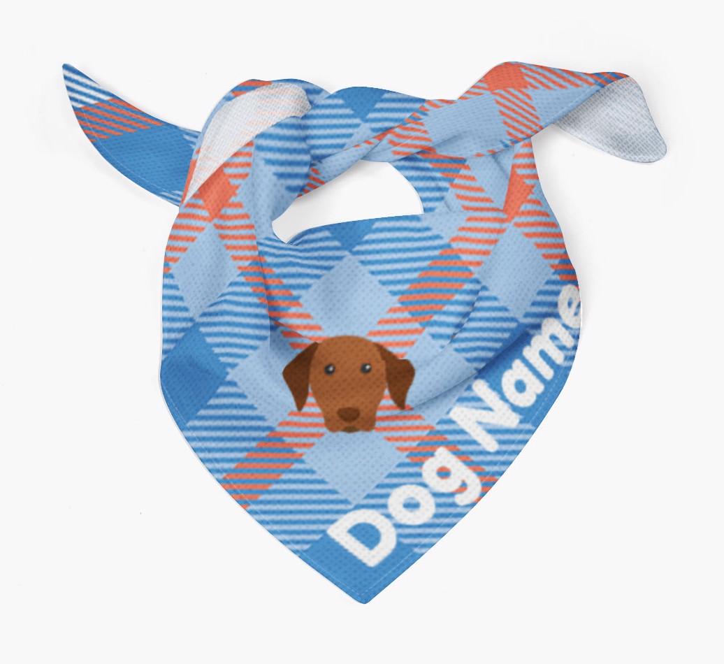 Personalised Tartan Dog Bandana for {dogsName}
