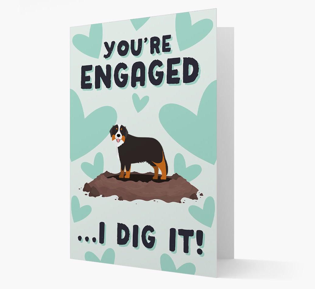 'You're Engaged...I Dig It!' Card with {breedFullName} Icon