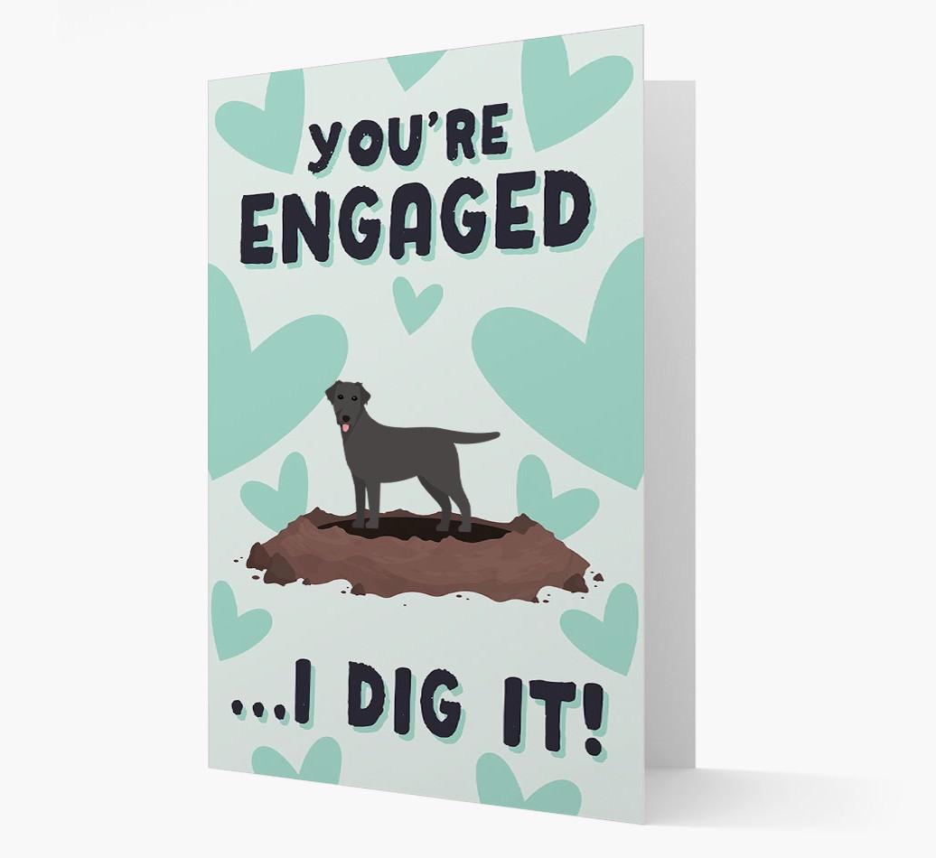 'You're Engaged...I Dig It!' Card with {breedFullName} Icon