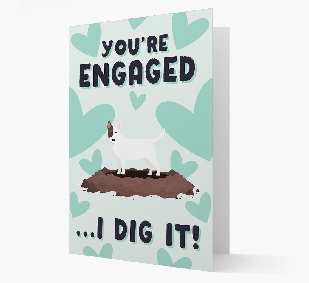 'You're Engaged...I Dig It!' Card with {breedFullName} Icon