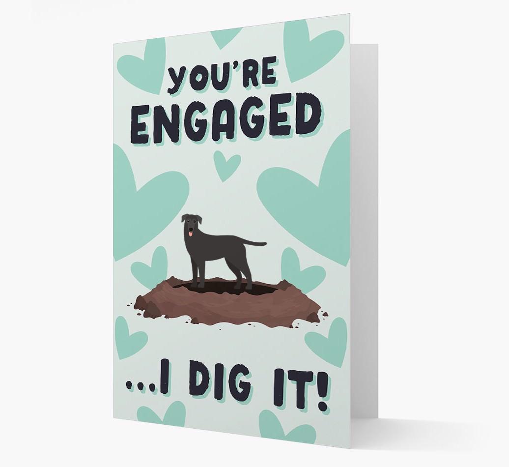 'You're Engaged...I Dig It!' Card with {breedFullName} Icon