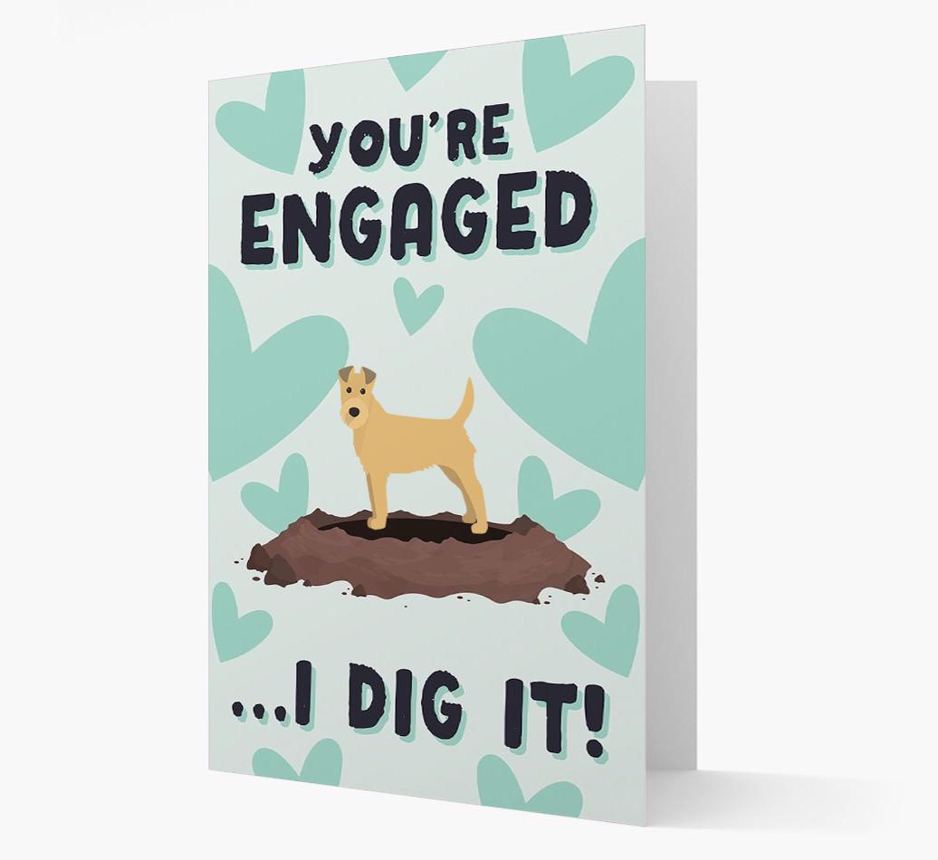 'You're Engaged...I Dig It!' Card with {breedFullName} Icon