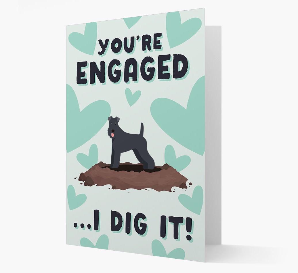 'You're Engaged...I Dig It!' Card with {breedFullName} Icon