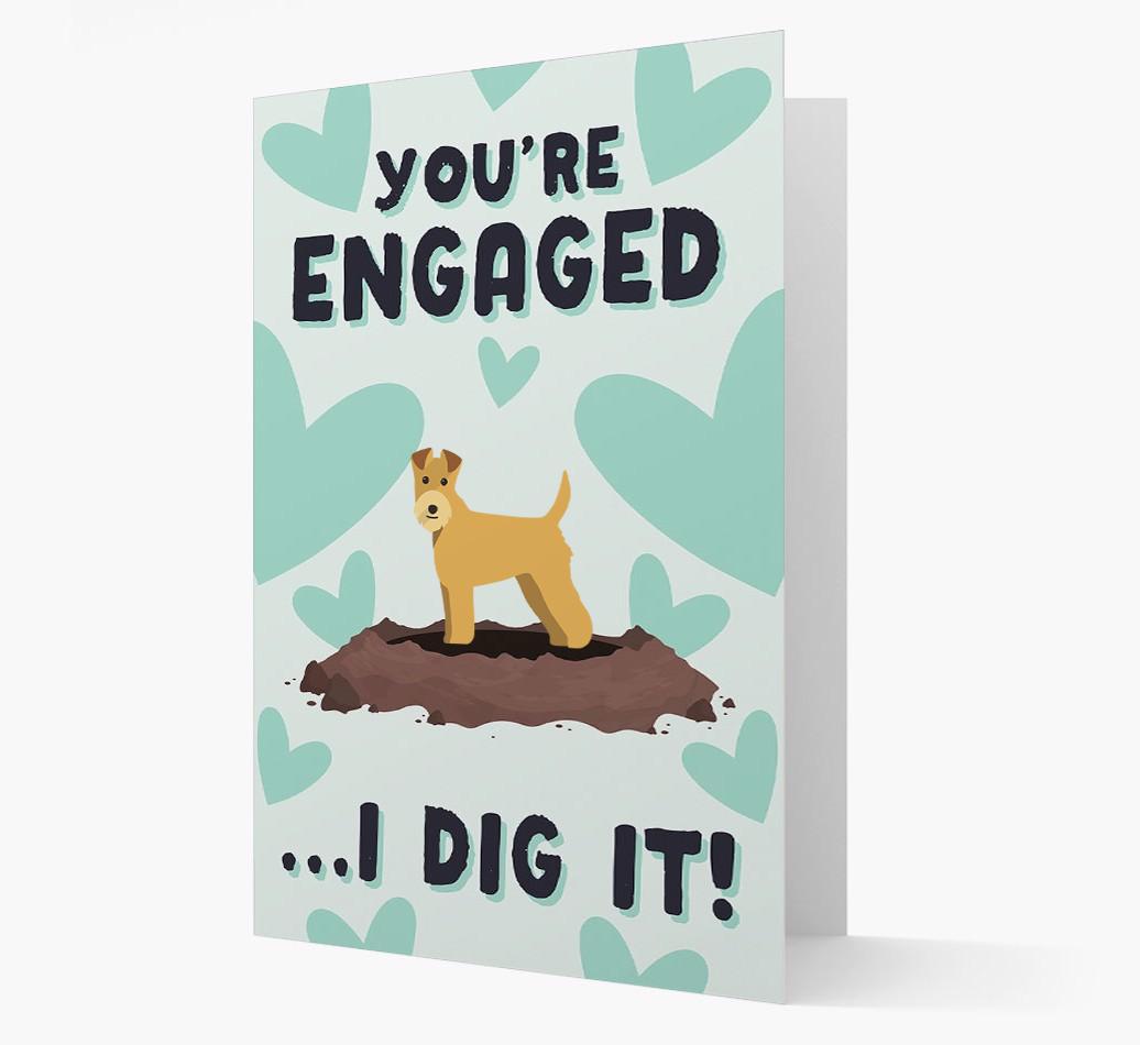 'You're Engaged...I Dig It!' Card with {breedFullName} Icon