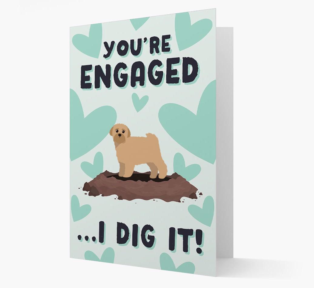 'You're Engaged...I Dig It!' Card with {breedFullName} Icon