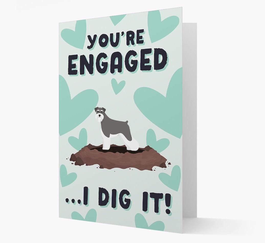 'You're Engaged...I Dig It!' Card with {breedFullName} Icon