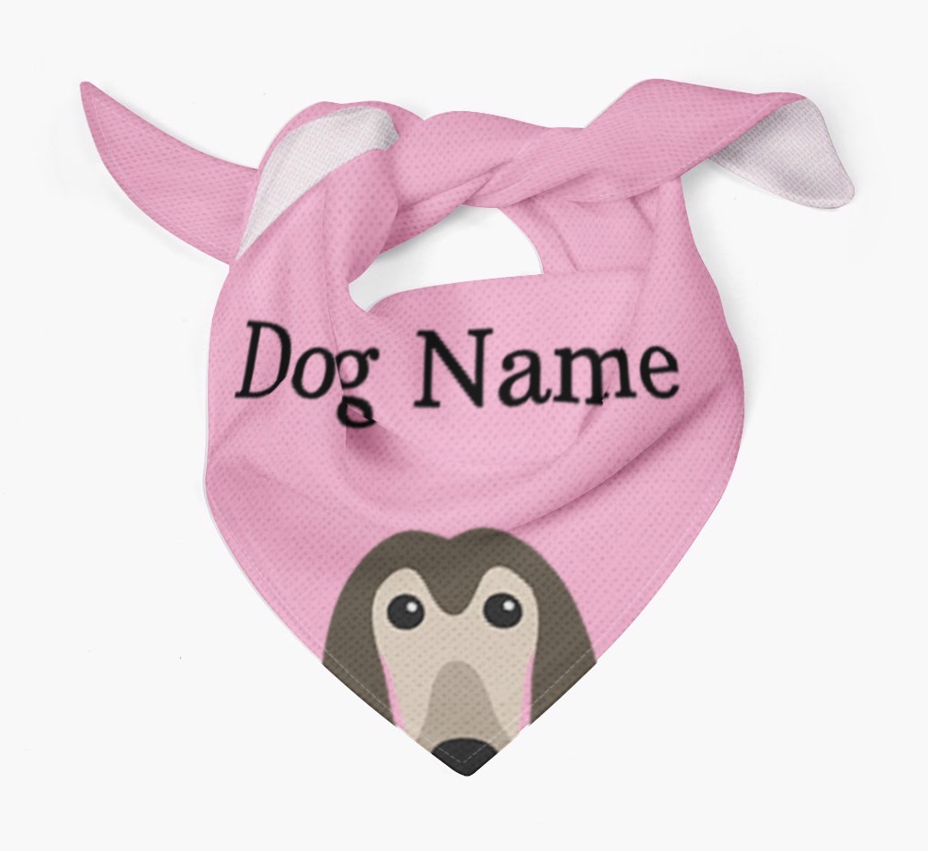 Personalised Dog Bandana with Peeking Yappicons for {dogsName}