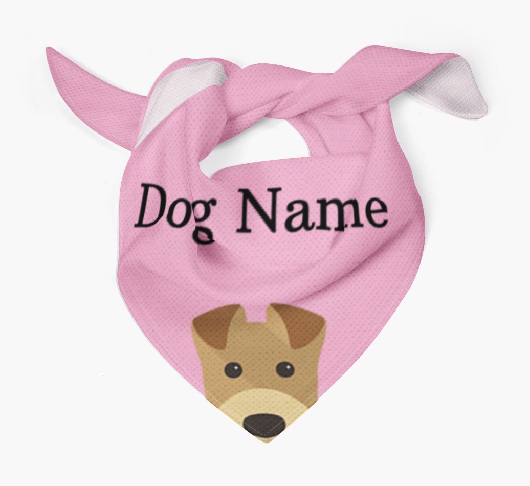 Personalised Dog Bandana with Peeking Yappicons for {dogsName}