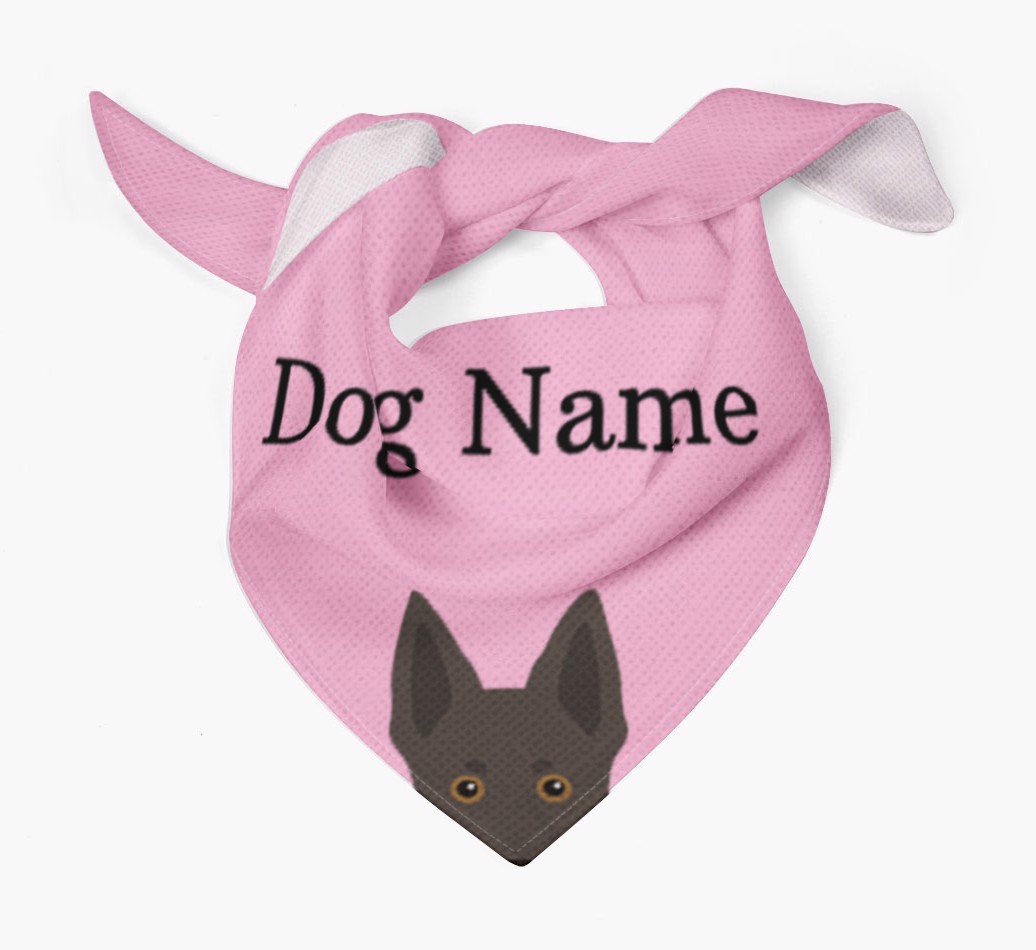Personalised Dog Bandana with Peeking Yappicons for {dogsName}