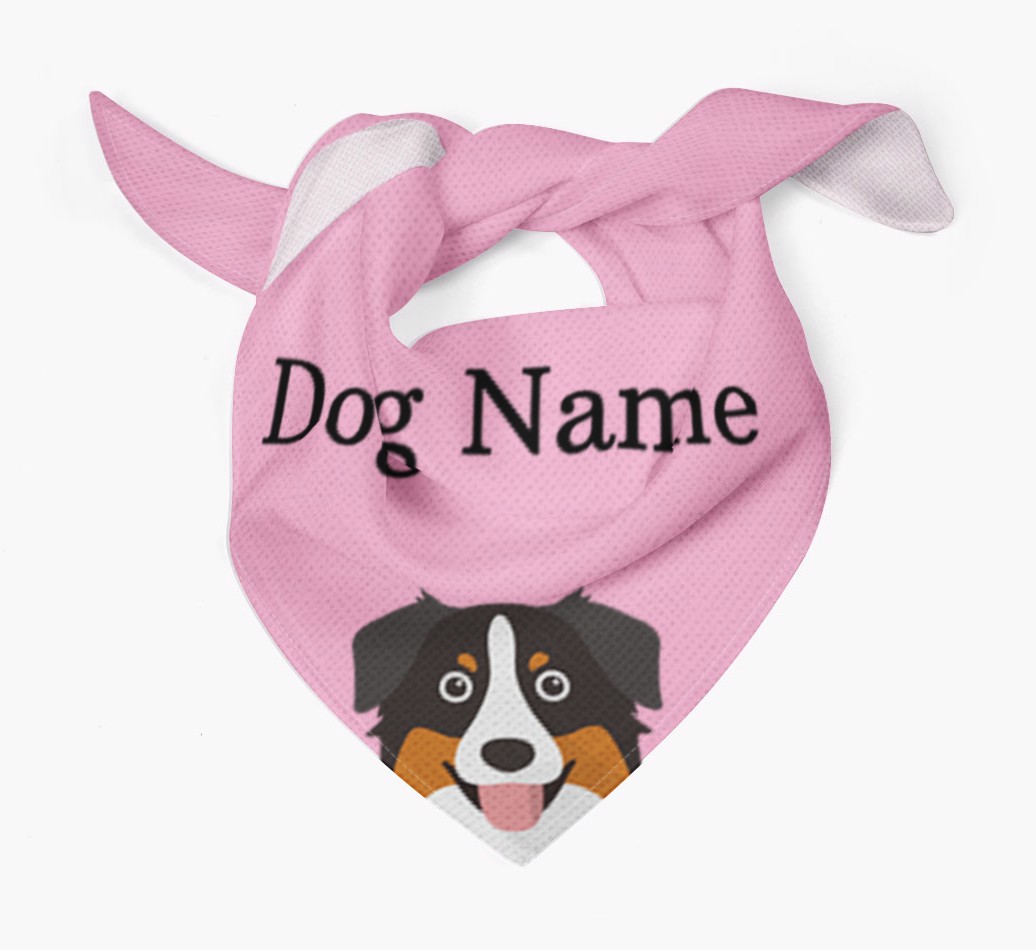 Personalized Dog Bandana with Peeking Yappicons for {dogsName}