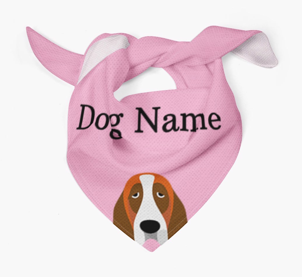Personalised Dog Bandana with Peeking Yappicons for {dogsName}