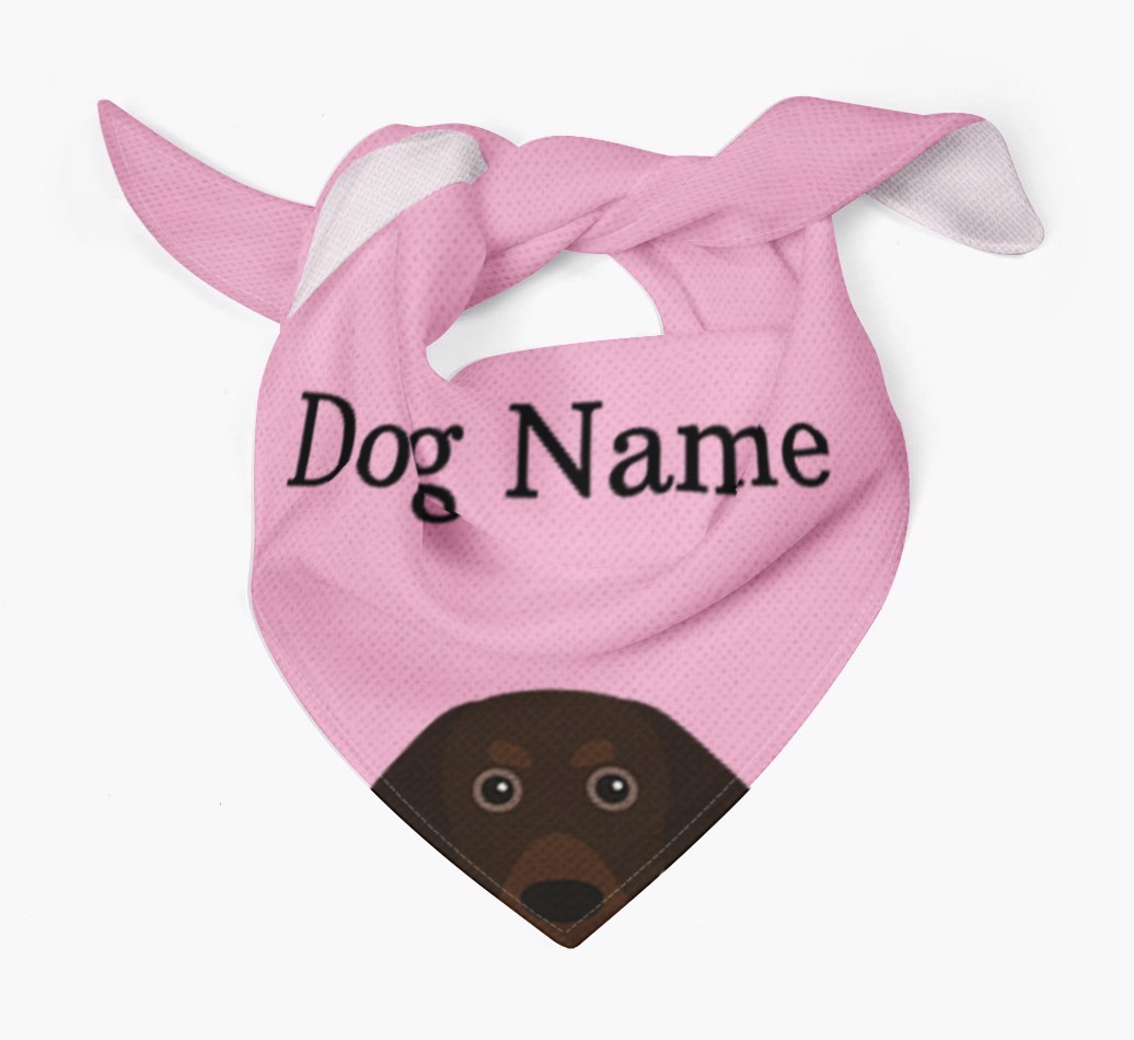Personalised Dog Bandana with Peeking Yappicons for {dogsName}