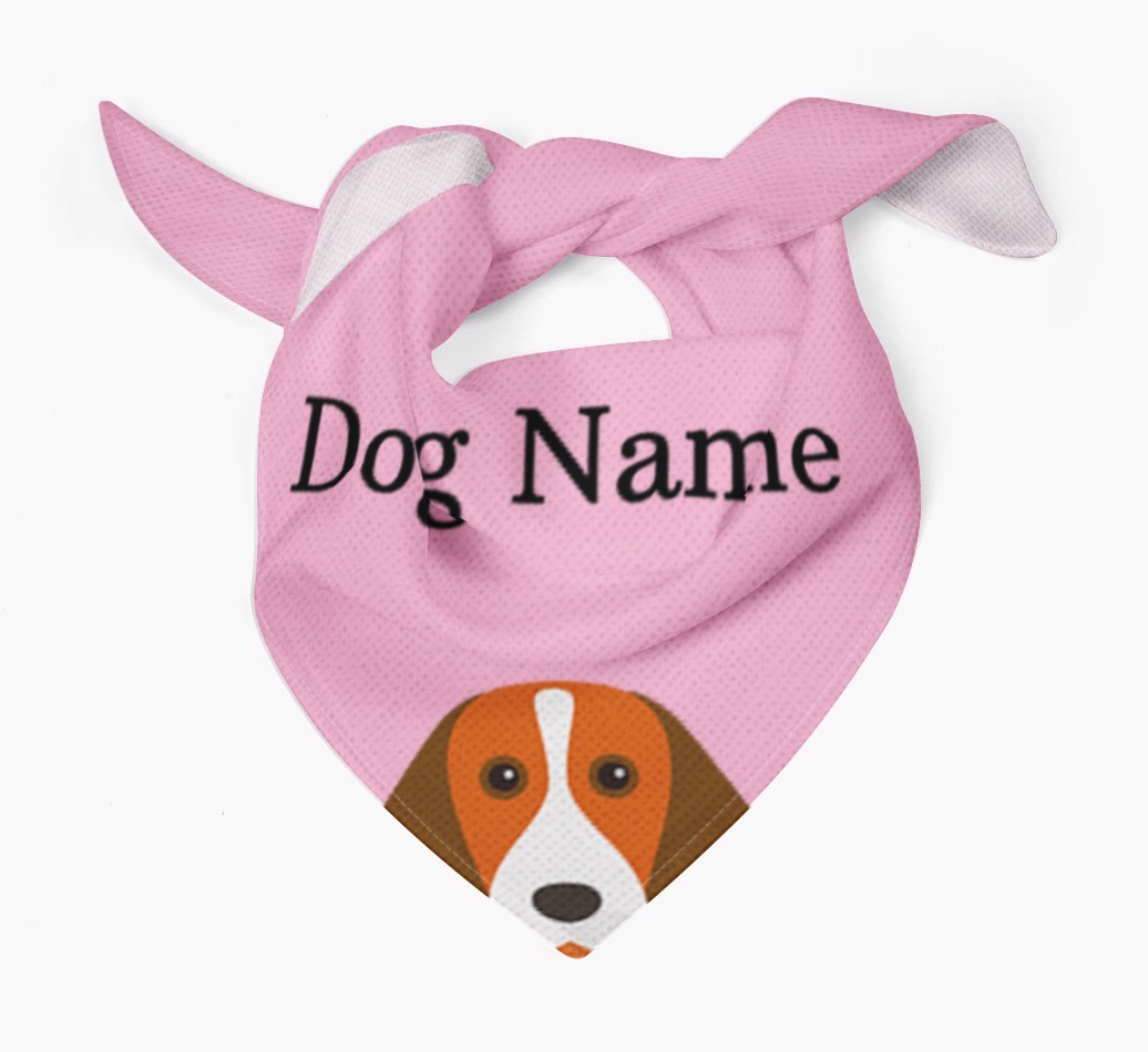 Personalised Dog Bandana with Peeking Yappicons for {dogsName}