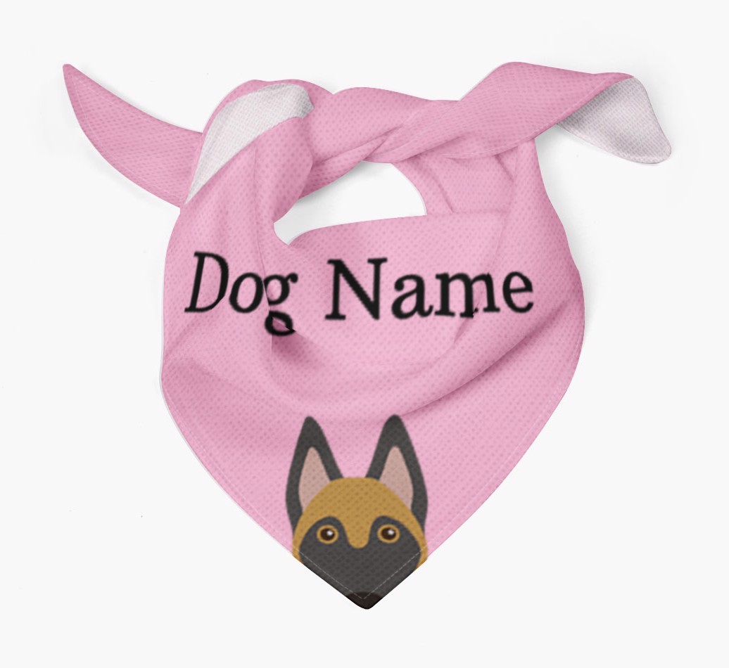 Personalised Dog Bandana with Peeking Yappicons for {dogsName}
