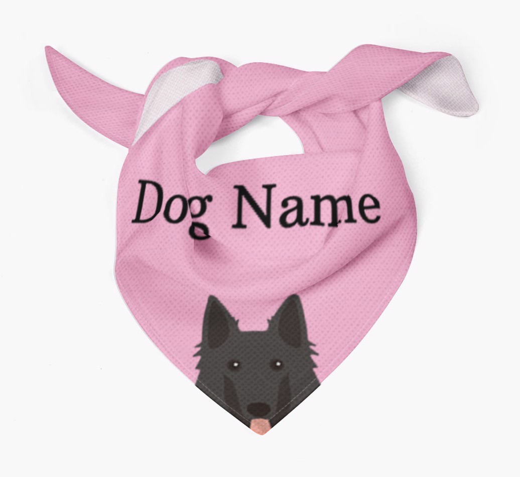 Personalised Dog Bandana with Peeking Yappicons for {dogsName}