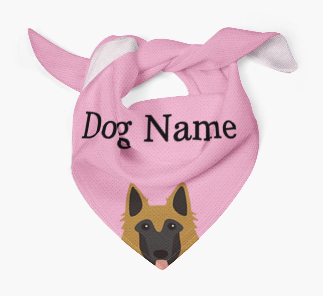 Personalised Dog Bandana with Peeking Yappicons for {dogsName}