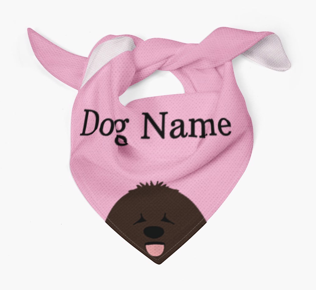 Personalised Dog Bandana with Peeking Yappicons for {dogsName}