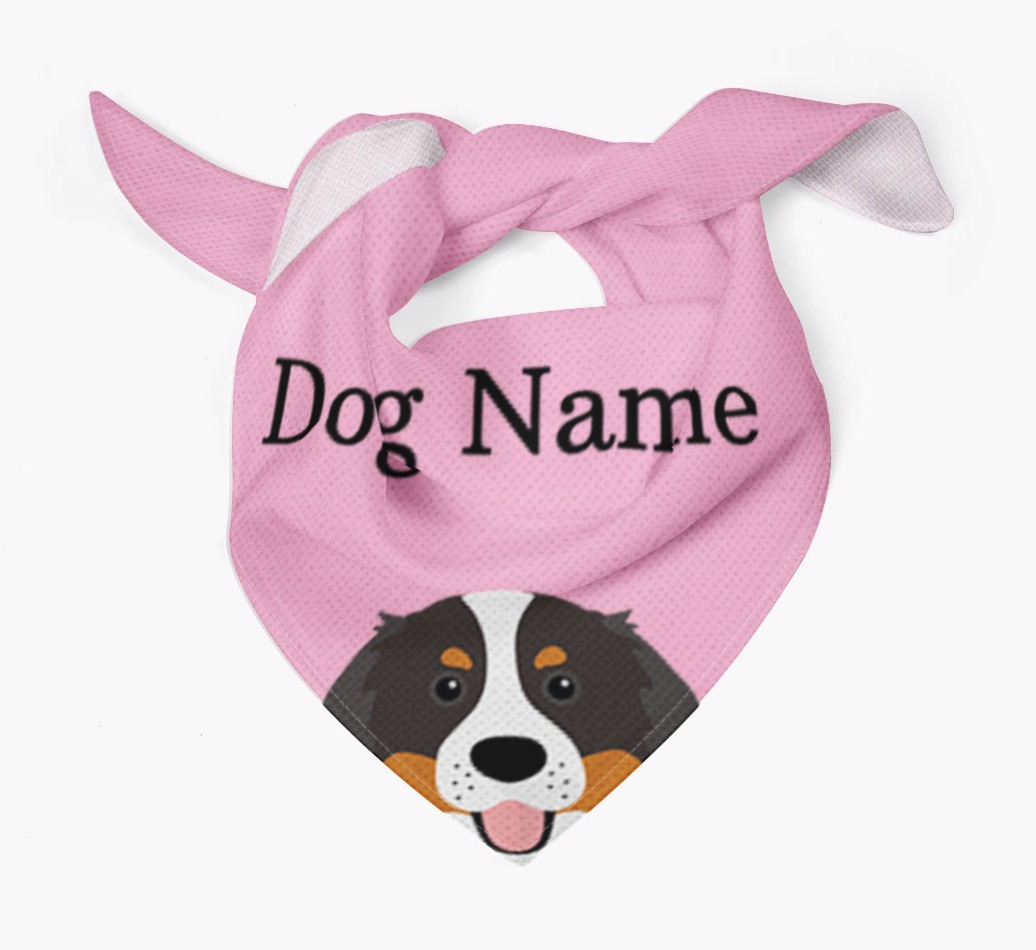 Personalised Dog Bandana with Peeking Yappicons for {dogsName}