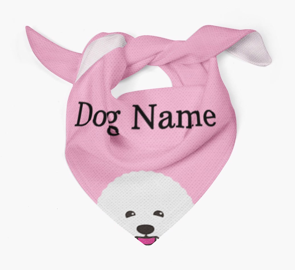 Personalised Dog Bandana with Peeking Yappicons for {dogsName}