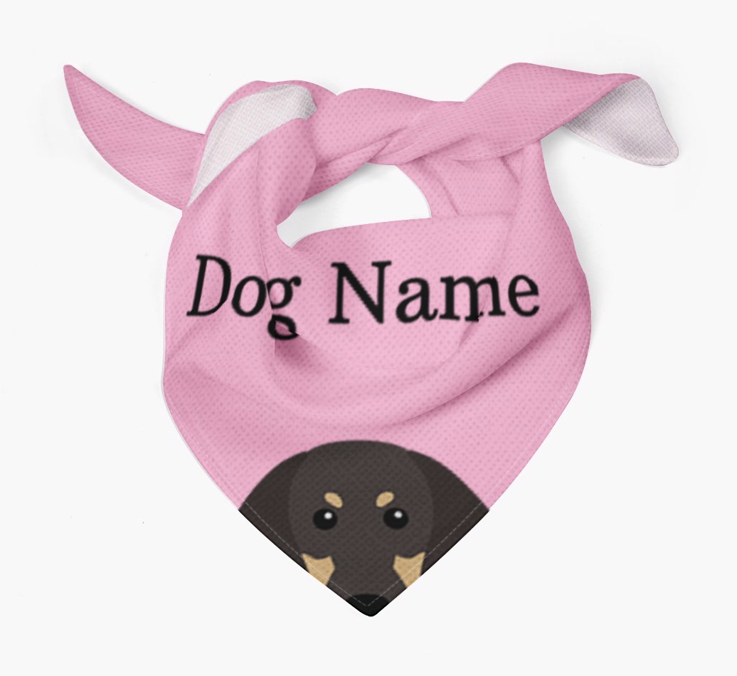 Personalised Dog Bandana with Peeking Yappicons for {dogsName}