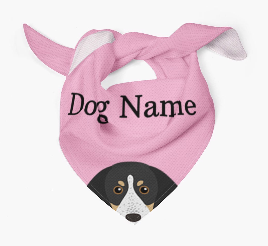 Personalised Dog Bandana with Peeking Yappicons for {dogsName}