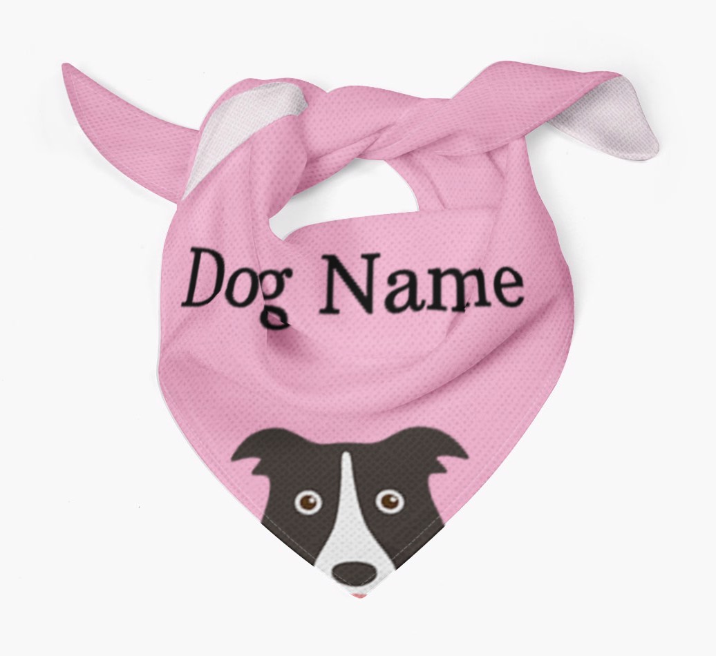 Personalized Dog Bandana with Peeking Yappicons for {dogsName}