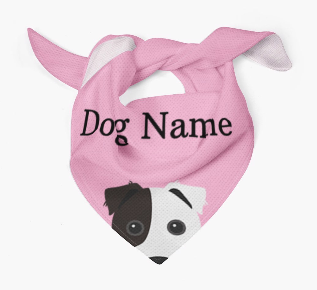 Personalised Dog Bandana with Peeking Yappicons for {dogsName}