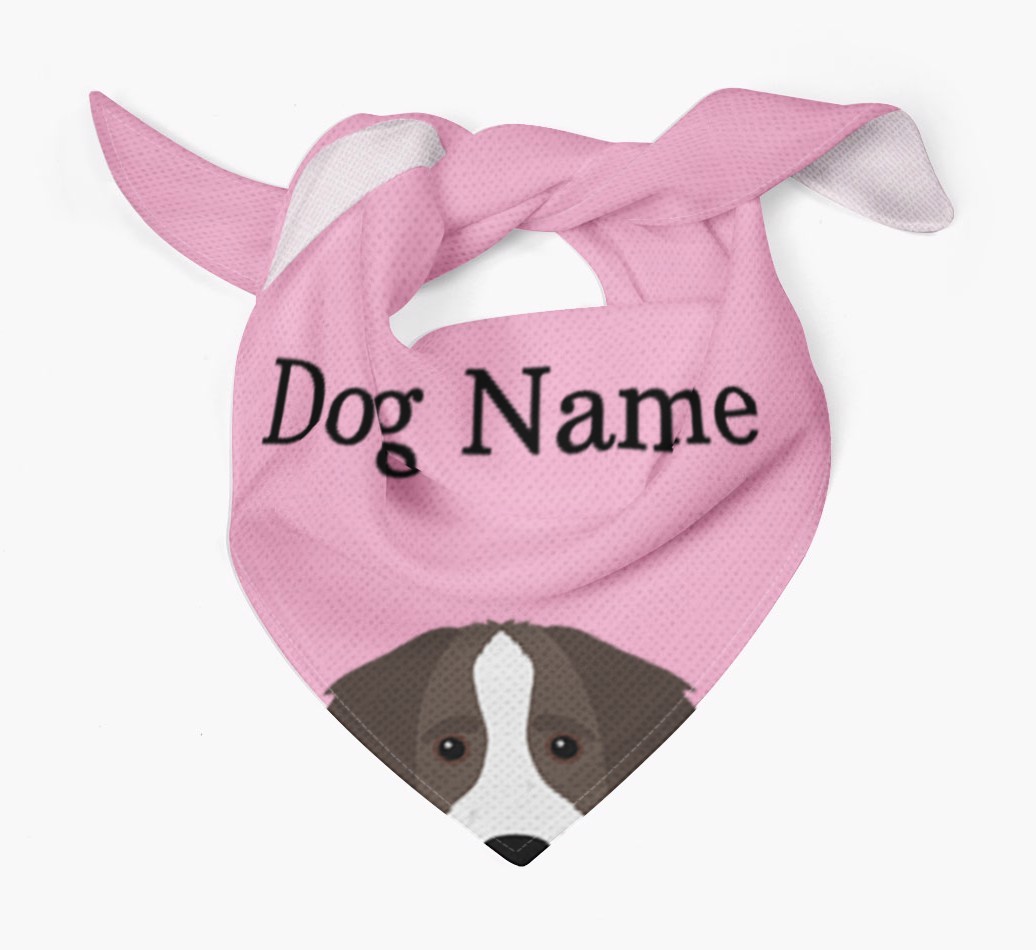 Personalised Dog Bandana with Peeking Yappicons for {dogsName}
