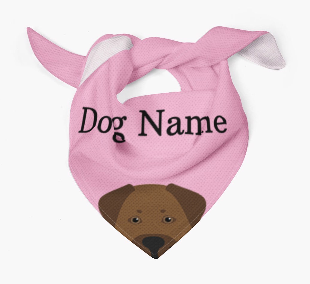 Personalised Dog Bandana with Peeking Yappicons for {dogsName}