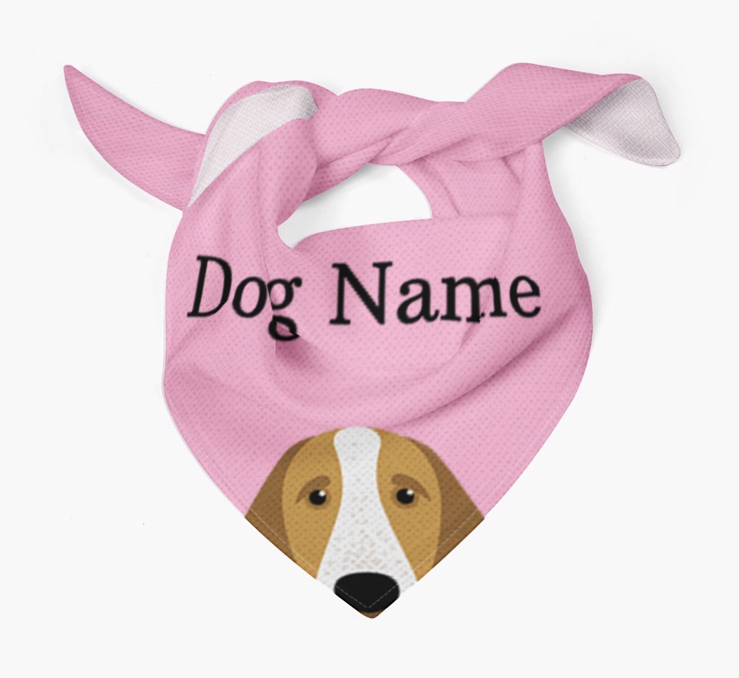 Personalised Dog Bandana with Peeking Yappicons for {dogsName}