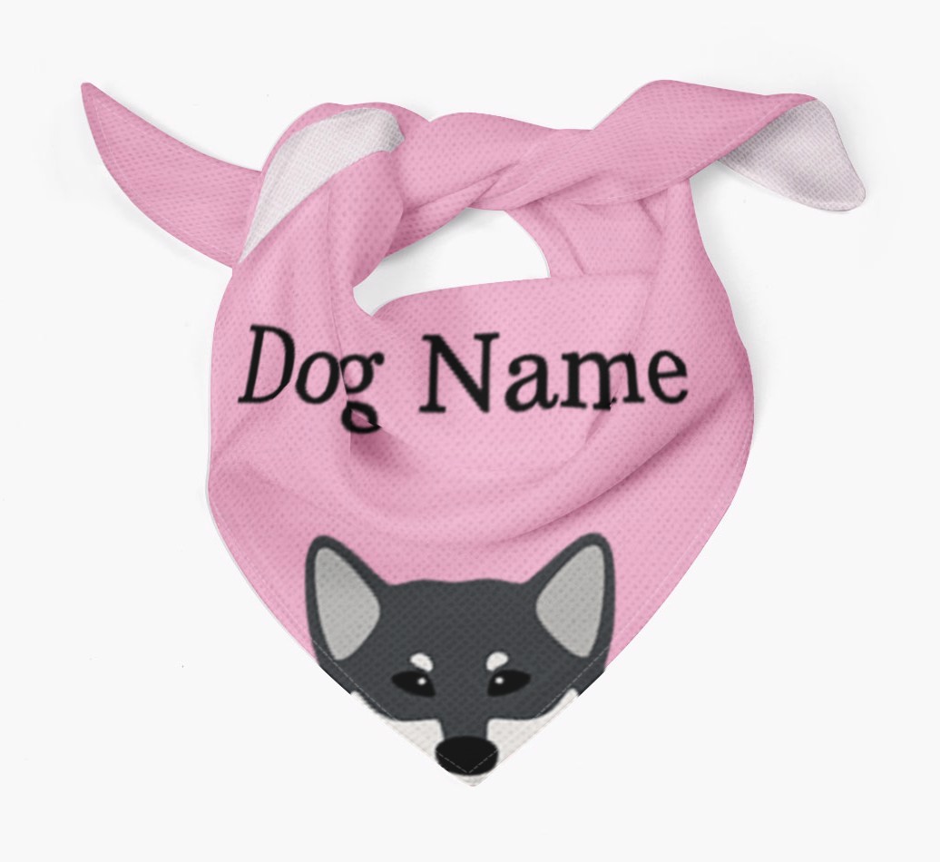 Personalised Dog Bandana with Peeking Yappicons for {dogsName}
