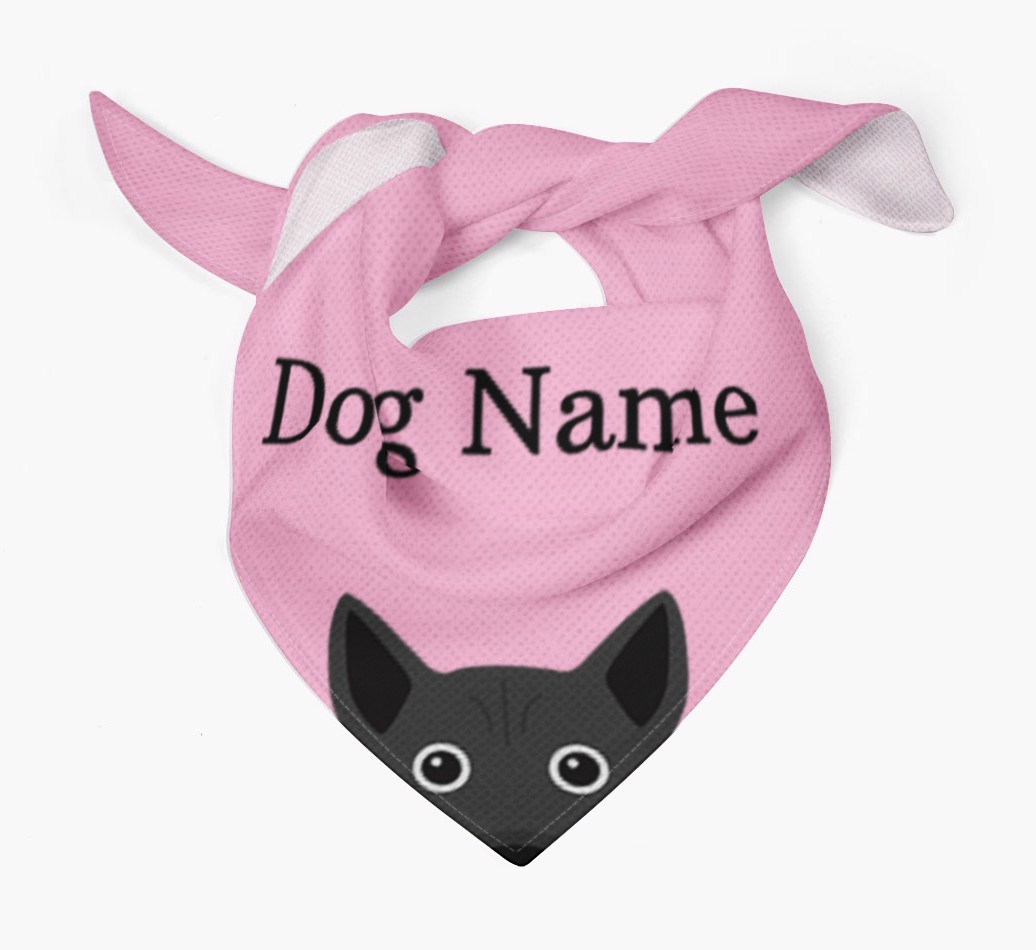 Personalised Dog Bandana with Peeking Yappicons for {dogsName}