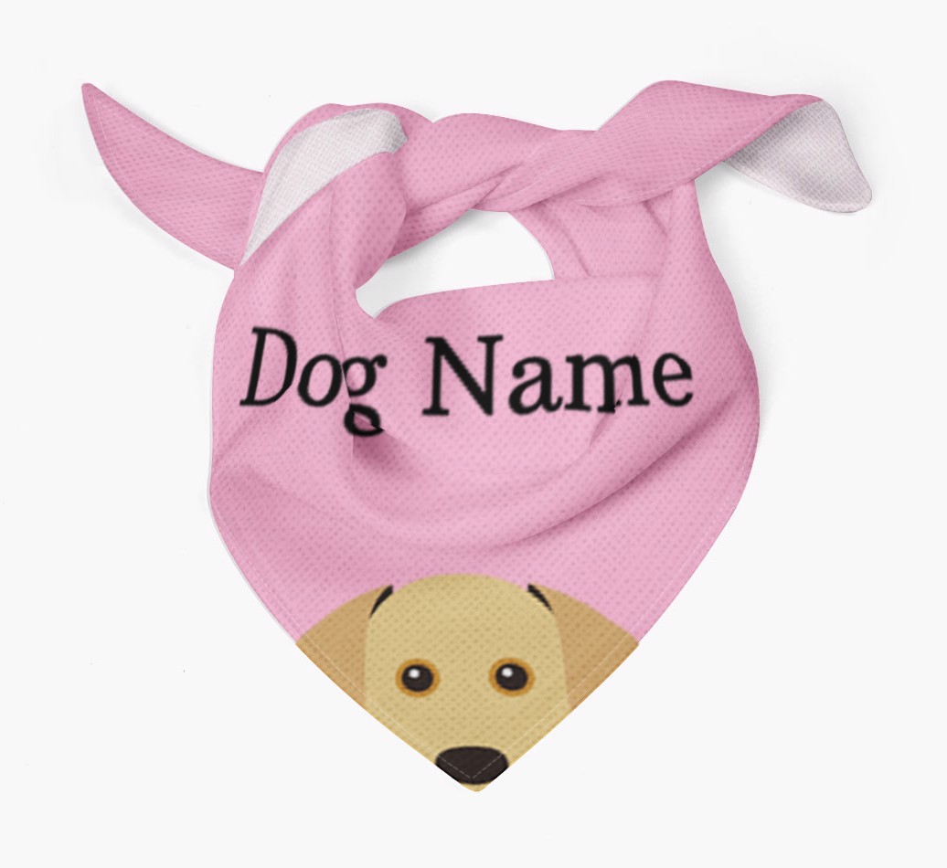 Personalised Dog Bandana with Peeking Yappicons for {dogsName}